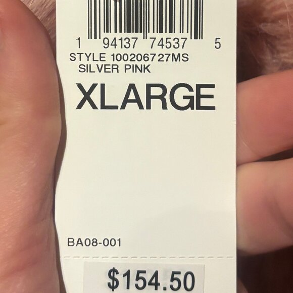 On 34th Collared Silver Pink Faux-Fur Jacket Size XL NWT - Picture 4 of 11